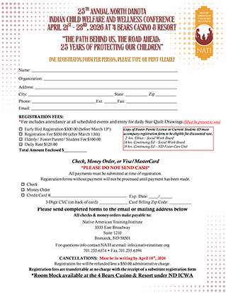 2026 Conference Registration form preview